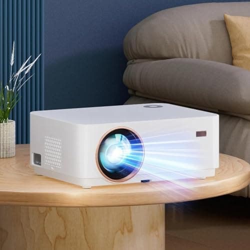 Punnkk X4 Android LED 7500 Lumens Projector, 4K Support, Native 1080p, Smart Wi-Fi & Bluetooth Auto Keystone Correction 2GB/16GB Home Theatre Projector 3