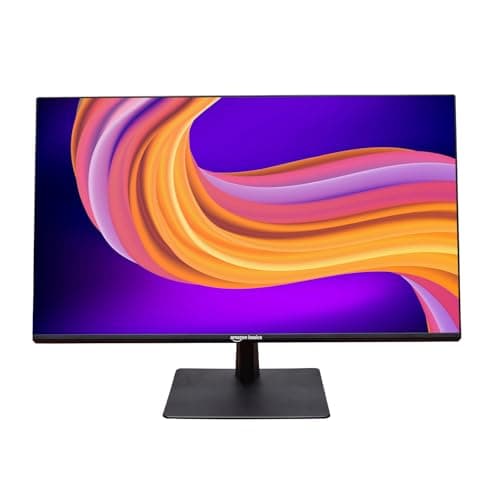 Amazon Basics 27" (68.58 cm) Full HD IPS Monitor | 1920 x 1080 Pixels | 120Hz Refresh | Frameless Design | Flicker-Free | Anti-Glare | Tilt/Swivel/Pivot Adjustment | VESA Mount | LED Backlight (Black)
