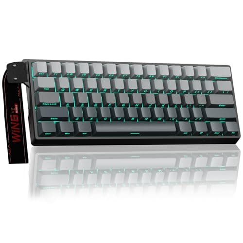 Aula WIN60 HE - 60% Mechanical Gaming Keyboard Wired, Hall Effect Magnetic Switch Hot Swappable,8000 Hz Polling Rate, RGB Keyboard 60 Percent Compact Design for PC (Gradient Gray)
