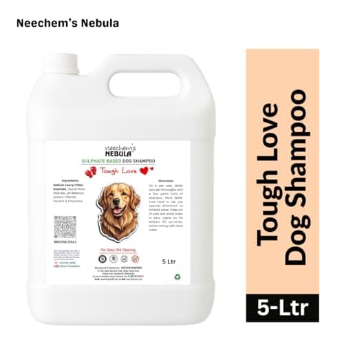 Neechem's Nebula Sulphate Based Dog Shampoo 5L | Deep Dirt Cleaning & Gentle Care for All Breeds | Free 250ml Conditioner Included 2