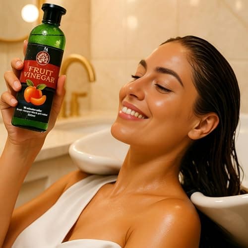 Fruit Vinegar Hair Dye Color for Both Men, Women, Natural & Ammonia Free Color Dye for Men & Women Black Hair (500ml x 2) - Black 2