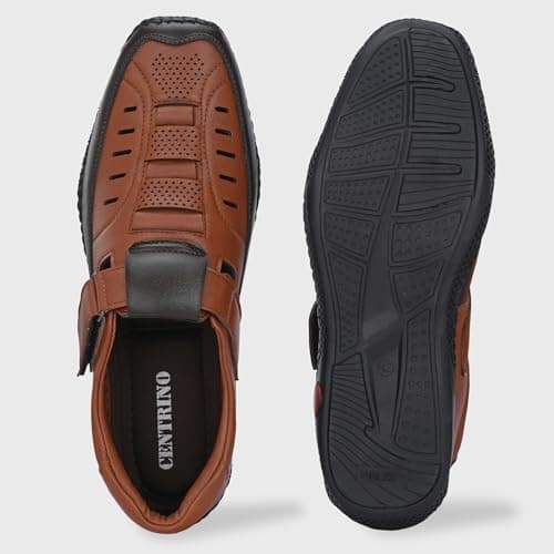 Centrino Mens Sandals 6618-3_Tan_9 4