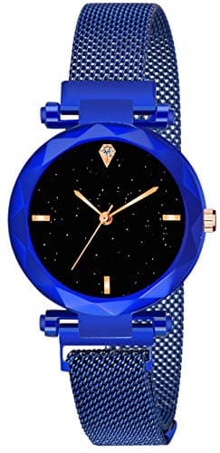 Acnos® Premium Casual Black Dial Women's Blue Analogue Watch