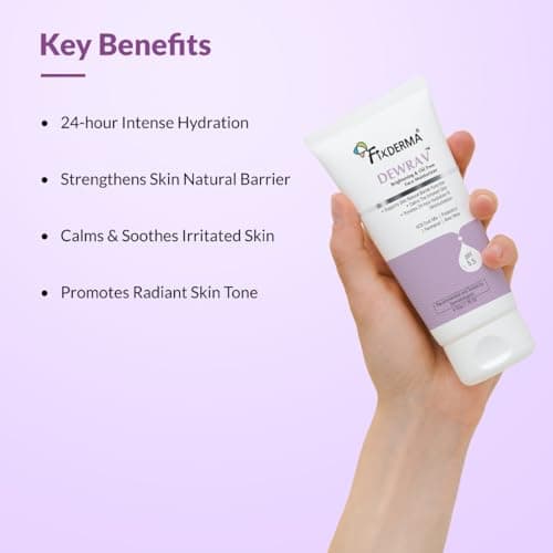 Fixderma Dewrav Brightening & Oil-Free Face Moisturizer with Panthenol & ACB Fruit Mix | 24-Hour Hydration | Dermatologist Recommended for Women & Men - 50g 3