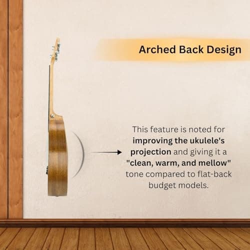 Vault UK-100T 26 inch Arched Back Tenor Ukulele with Gig-Bag & E-Book 5