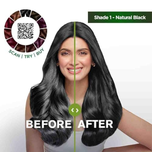Garnier Color Naturals Crème hair color, Shade 1 Natural Black, 70ml + 60g 3