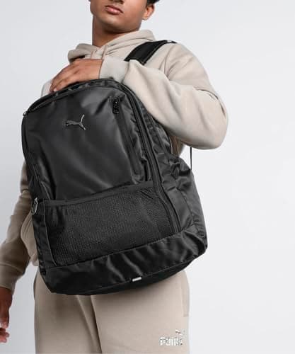 Puma Unisex-Adult Elite Mesh 3 Compartment Backpack, Black (9151201) 2