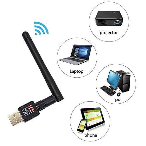 Xtra High Speed 900Mbps WiFi Adapter Wireless Network Adapter Mini USB 2.0 Port Wireless WiFi Adapter 802.IIN with Antenna for Windows XP/Vista/ WIN7/ WIN8/ Linux/MAC(Latest Gen 2019) 2