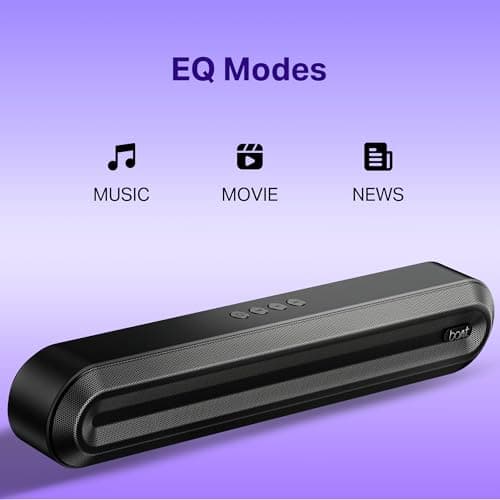 boAt Aavante 2.1 300, 40W Signature Sound, 2.1 CH w/Wired Subwoofer, Multiple Ports, EQ Modes, Remote Control, Bluetooth Sound bar, Home Theatre Soundbar Speaker (Premium Black) 5
