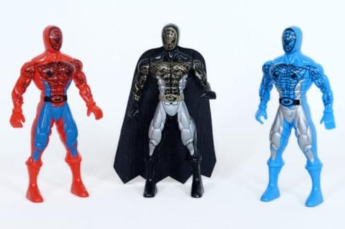 SIVASELVI Superhero Action Figure Set – 3 Pcs | Multicolour Hero Figures with Cape | Durable Plastic Toy Figures for Kids | Flexible Arms & Legs | Boys Pretend Play Toys