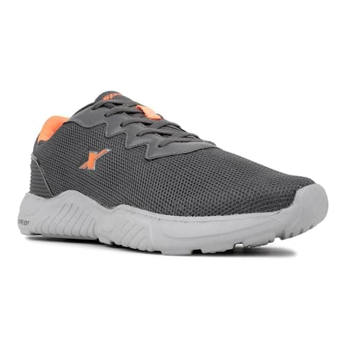 SPARX Mens Sx0648g D. Grey NEON Orange Sneaker - 10 UK (SX0648G) 2