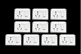 SAURAN Electrical Switch 6 &16A Switch Socket Combined With Box & Indicator (10)