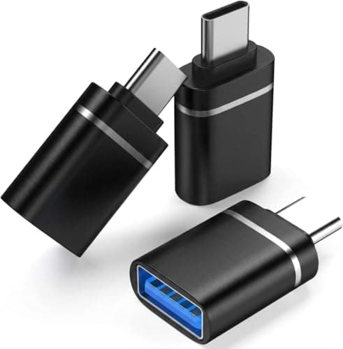 rts 3 Pack Type C OTG Adaptor High-Speed Data Transfer Compatible with Smartphone Laptops Tablets Chargers Notebook iPad MacBook iPhone17 16 15 Mac, Samsung Galaxy S26 S25 S24, and More Type C Devices