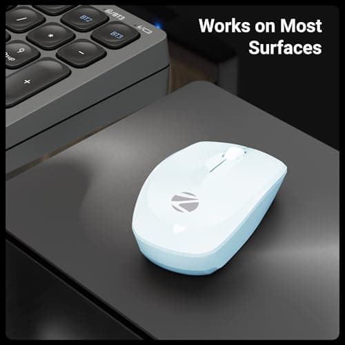 Zebronics Wireless Mouse, 2.4GHz, 3200 DPI, 3 Buttons, Comfortable & Ergonomic, USB Nano Receiver, On/Off Switch, Power-Saving Mode, Works on Most Surfaces, for Mac | Laptop | Computer (Freego, Blue) 6