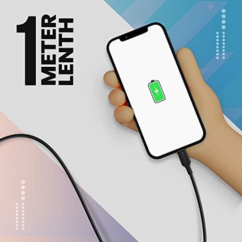 Zebronics ZEB-CL1000M, Apple Certified MFI Type-C to Lightning Cable - Fast Charging 20W / 3A - Made for iPhone/iPad/iPod - Compatible with Type-C PD Adapter - 1 Meter (Black) 4