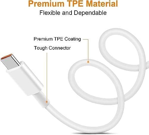 Fast Type-C Usb Cable for Samsung Galaxy Tab A7 Lite, Samsung Galaxy Tab A 7 Lite USB-A to Type-C 2.4A Fast Charging Cable Compatible with Android Phones/Tablets, 480mbps Data Transfer Speed, Made in  2