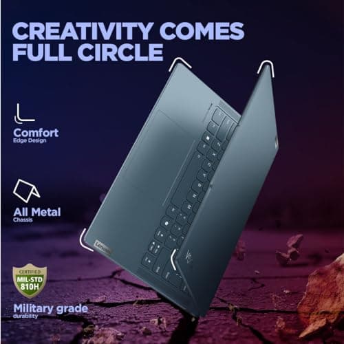 Lenovo Yoga 7 Intel Evo Core Ultra 5 125H Built-in AI 14"(35.5cm) WUXGA-OLED 400Nits 2-in-1 Laptop (16GB/1TB SSD/Win 11/Office Home 2024/Digital Pen/3 Mon. Game Pass/Teal/1.5Kg), 83DJ00FXIN 4