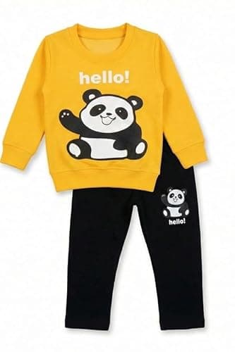 NEW BEGINNING Kids Clothes for Boys | Cotton Printed Full Sleeves Sweatshirt & Shorts Kids Dress Boy | Summer Wear Stylish Casual Baby Boy Dress 1-5 Year (Yellow+Black, 3-4 Years (24)) 3