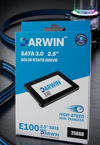 DARWIN E100 256GB SATA 3.0 | 2.5" Internal SSD |Solid State Drive | High-Speed Data Transfer | 5-Year Warranty | for Laptop & Desktop