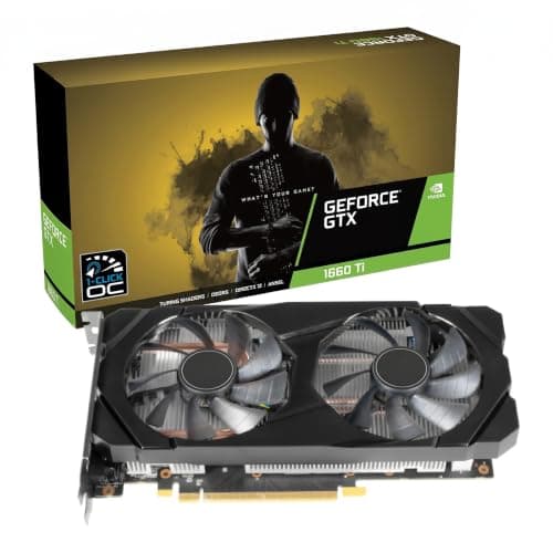 GeForce GTX 1660 Ti 1-Click OC 6GB GDDR6 Graphics Card | 192-Bit | PCIe x16 | HDMI, DisplayPort & DVI-D | NVIDIA Turing Architecture | Gaming GPU | Pre-Owned