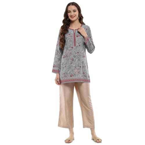 Beige Polyester Palazzo Pants 5