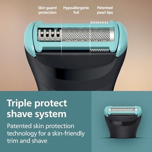 Philips Body Trimmer for Men Private Parts, Removes Back Hair, Skin Safe Grooming, Clinically Tested for Sensitive Skin, 100 Min Runtime, Showerproof, 2+3yrs* Warranty, BG5475/15 4