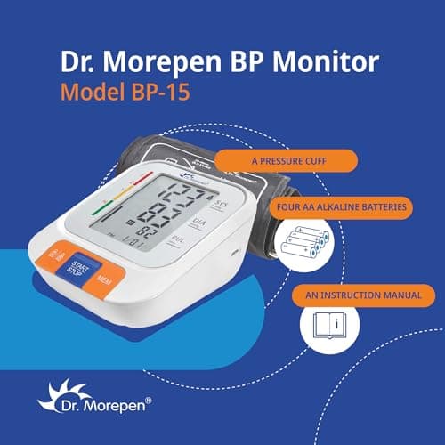 Dr. Morepen Arm Blood Pressure Monitor Model BP-15,White 5