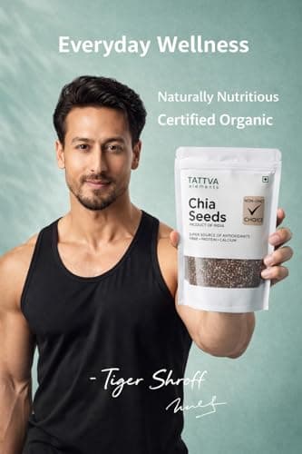 Tattva Elements Chia Seeds | Naturally Nutritious Organic Superfood | High Fibre, Protein & Calcium | Rich in Antioxidants | Non-GMO | Product of India-250Gm. 4
