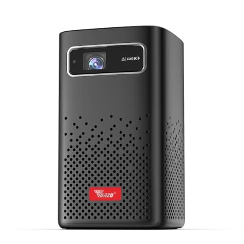 TONZO P70 Smart Projector | 6000 Lumens | Wi-Fi & Bluetooth | Native 720p, 1080p Supported | 2GB+32GB | Auto Keystone | HDMI ARC | USB | Type-C | Red-Blue 3D