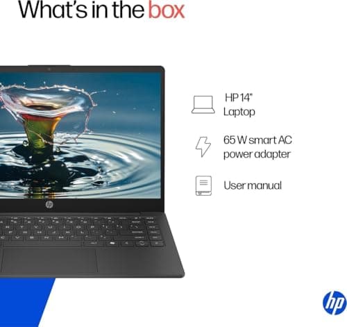 HP 14s Intel Celeron Dual Core N4500 Laptop (8GB/512GB SSD/Win 11) 14.0" HD Display, MSO 24, Black, 1.46kg, DQ3149TU Thin and Light Business Laptop 2