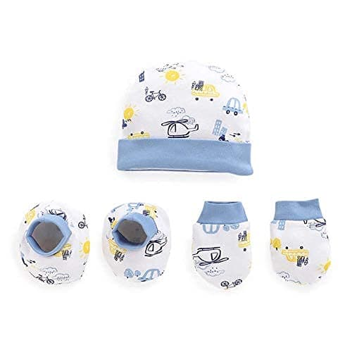 EIO Baby's Cotton Printed New Born Baby Gift Set -13 Pieces (Bluee) 3