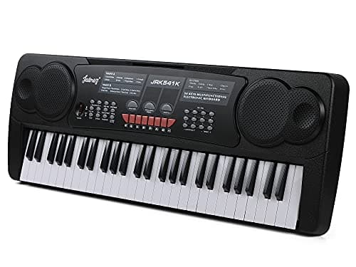 JUAREZ Octavé JRK541 54-Key Portable Electronic Keyboard with LED Digital Display | Adapter | Key Note Stickers | Microphone | Music Sheet Stand | 100 Rhythms | 100 Timbres | 8 Demos | 8 Percussions 5
