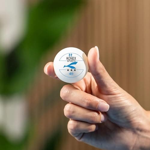 KONEX 40+ Plastic Table Tennis Balls Pack of 12 | High Performance 3-Star ABS TT Balls for Professional Matches and Training | Ideal for Adults & Kids (White) 5