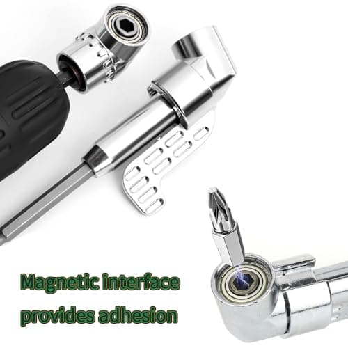 Drill Machine Attachment Tools 105 Degree Right Angle Drill Drive 1/4 Inch Hex Shank Screwdriver Attachment (normal) 4