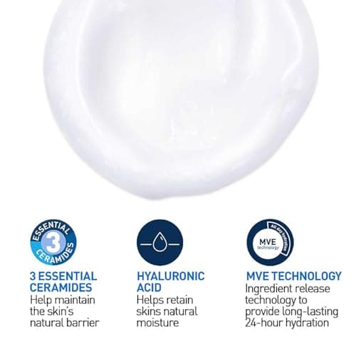 CeraVe Hydrating Cleanser For Normal To Dry Skin (88ml) - Non-Foaming Face Wash with Hyaluronic Acid And Ceramides | Non-Comedogenic, Non-Irritating And Fragrance-Free Cleanser 3