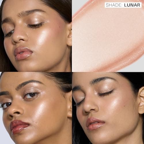 FAE Beauty Mirror Glaze - Glass Balm Illuminator | Dewy, High Shine Illuminating Multi Stick | Long Wear | For high-shine, glassy glow | Made with LumiPearl Technology, Hyaluronic Acid, Marula Oil | S 3