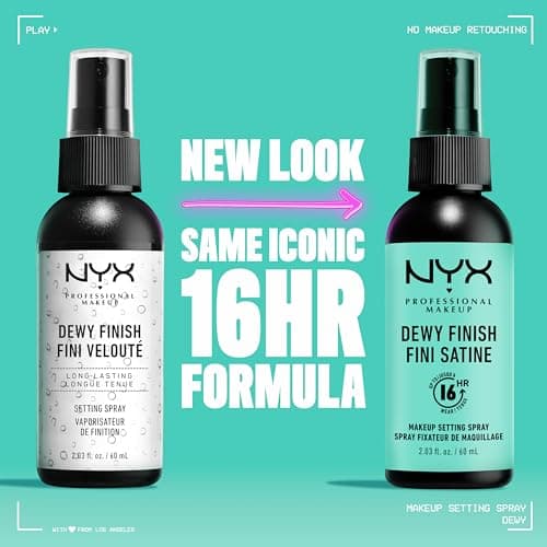 Nyx Professional Makeup Long Lasting Makeup Setting Spray, Dewy Finish, 60ml 2