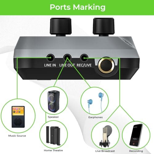 UltraProlink Sing Along Portable Bluetooth Karaoke Mixer | with Recording | with Karaoke Microphone & Bluetooth Receiver Amplifier with Echo for Mobile Phones | Sing Along | UM1002 5