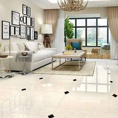 Ghar Kraft 20-Piece Vinyl Floor Sticker Tiles – Waterproof, Self-Adhesive, 5 cm – Durable Home Décor for Bedroom, Living Room, Kitchen, Hall, Puja Room – Easy to Apply & Remove, Black 5