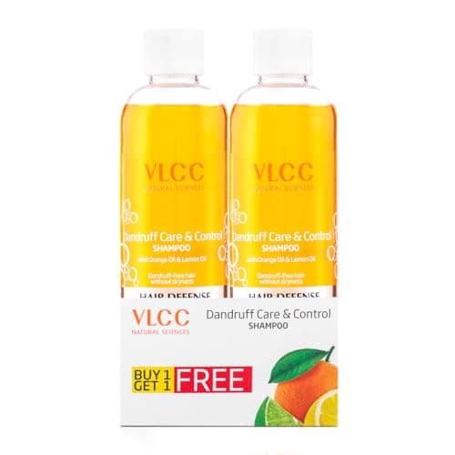 VLCC Dandruff Care & Control Shampoo - B1G1-350ml X 2 (700ml) | Anti-Dandruff Shampoo | Scalp Health, Deep Scalp Cleaning | With Orange & Lemon Oil. 2