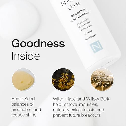 Natio Australia Clear Oil Control Foam Cleanser,150 ml - Acne Face Wash - Face Cleanser with Tea Tree, Witch Hazel - For Oily, Acne Prone Skin 3