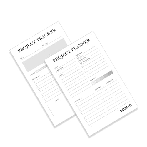 Amazon Brand - Solimo Desk Notepad, To Do List Planner, 50 Tear Off Sheets for Grocery, Shopping, Reminder, Checklist Set of 2