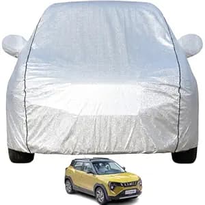 Pivalo Car Cover for Mahindra XUV 3XO All Model & Years (2024-2026) 100% Waterproof with Mirror Pockets, Triple Stitched Bottom Elastic Dustproof Full Body Protection (Heat & UV Resistant, Silver)