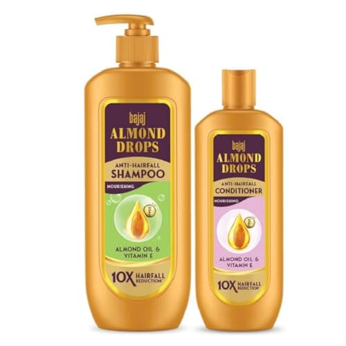 Bajaj Almond Drops Anti Hairfall Shampoo 340ml + Conditioner 175ml