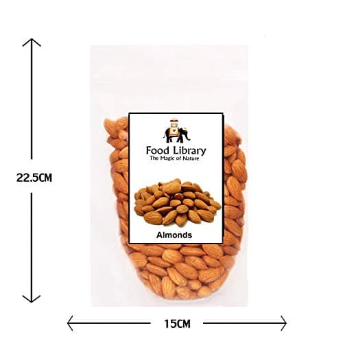 Food Library California Raw Almonds - Badam Giri (200gm) 4