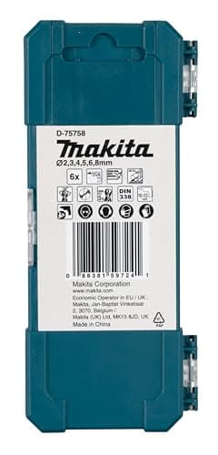 Makita D-75758 HSS-Cobalt Drill bit set for Stainless steel (2,3,4,5,6 & 8mm) 3
