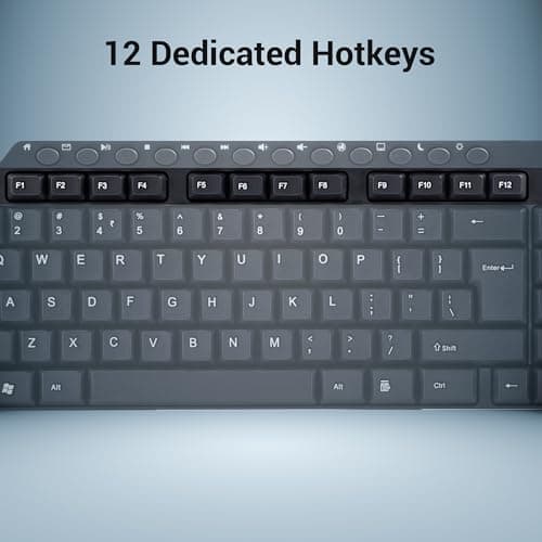 Zebronics ZEB-KM2100 Multimedia USB Keyboard Comes with 114 Keys Including 12 Dedicated Multimedia Keys & with Rupee Key 2