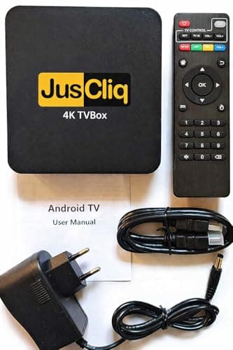 JusCliq® 2026 4K Ultra HD TV Box with H3 Quad Core Processor | 2GB RAM 16GB Storage | Dual Band WiFi | 4K | Smart Android | NOT for CCTV 5