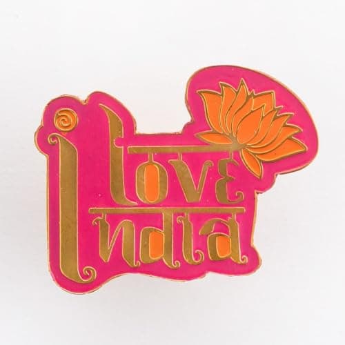 The Tie Hub Love India Lapel Pin Brass Lapel Pin for Men & Women, Statement Accessory 3
