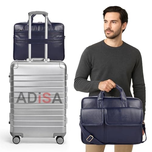 ADISA Laptop Messenger Office Bag Briefcase for Work for Men (LB6055-NAV) 5